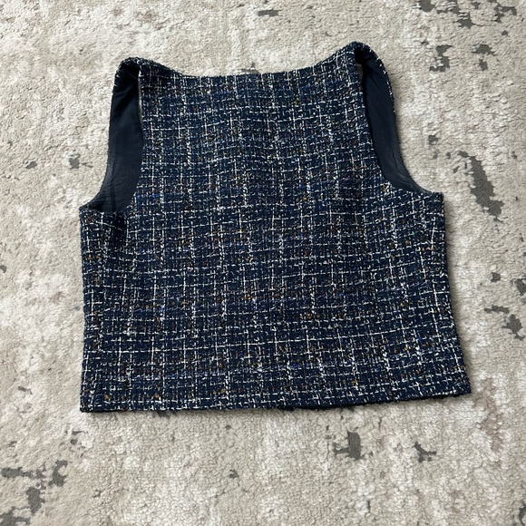 AQUA x Venus Williams Tweed Sleeveless Top Size Medium - Picture 3 of 4